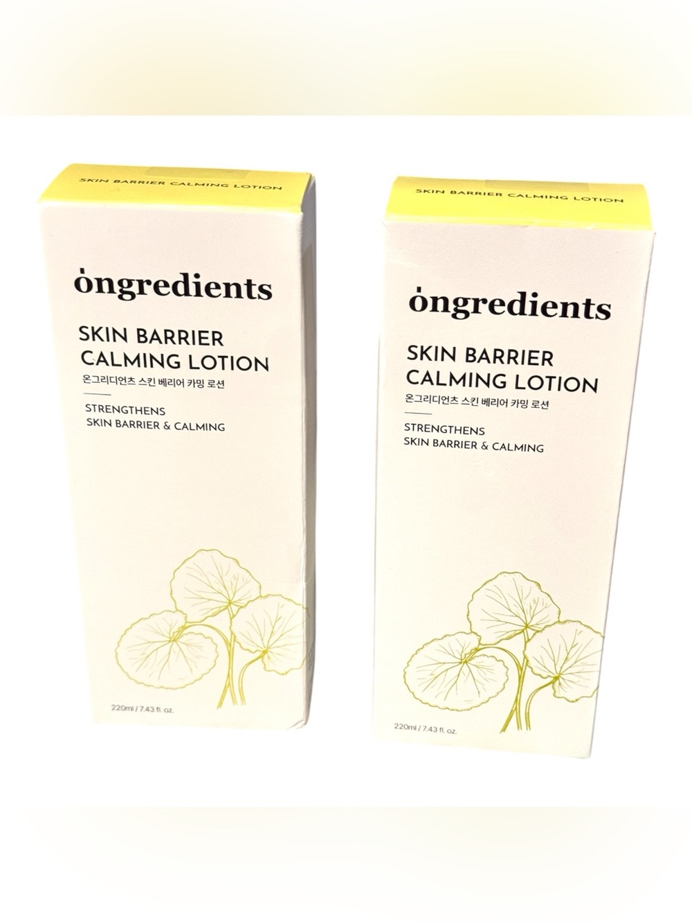 ongredients Skin Barrier Calming Lotion 2 Pack Full Size 7.43 Fl Oz NIB Sealed
